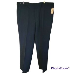 BRADLEES Vintage 70s Mens Polyester Pants Navy Blue New & Unworn! Size 42 x 29